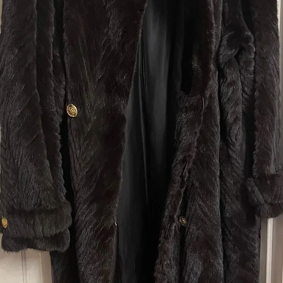 Men’s Big & Talk Full Length Mink Coat - Picture 9 of 16